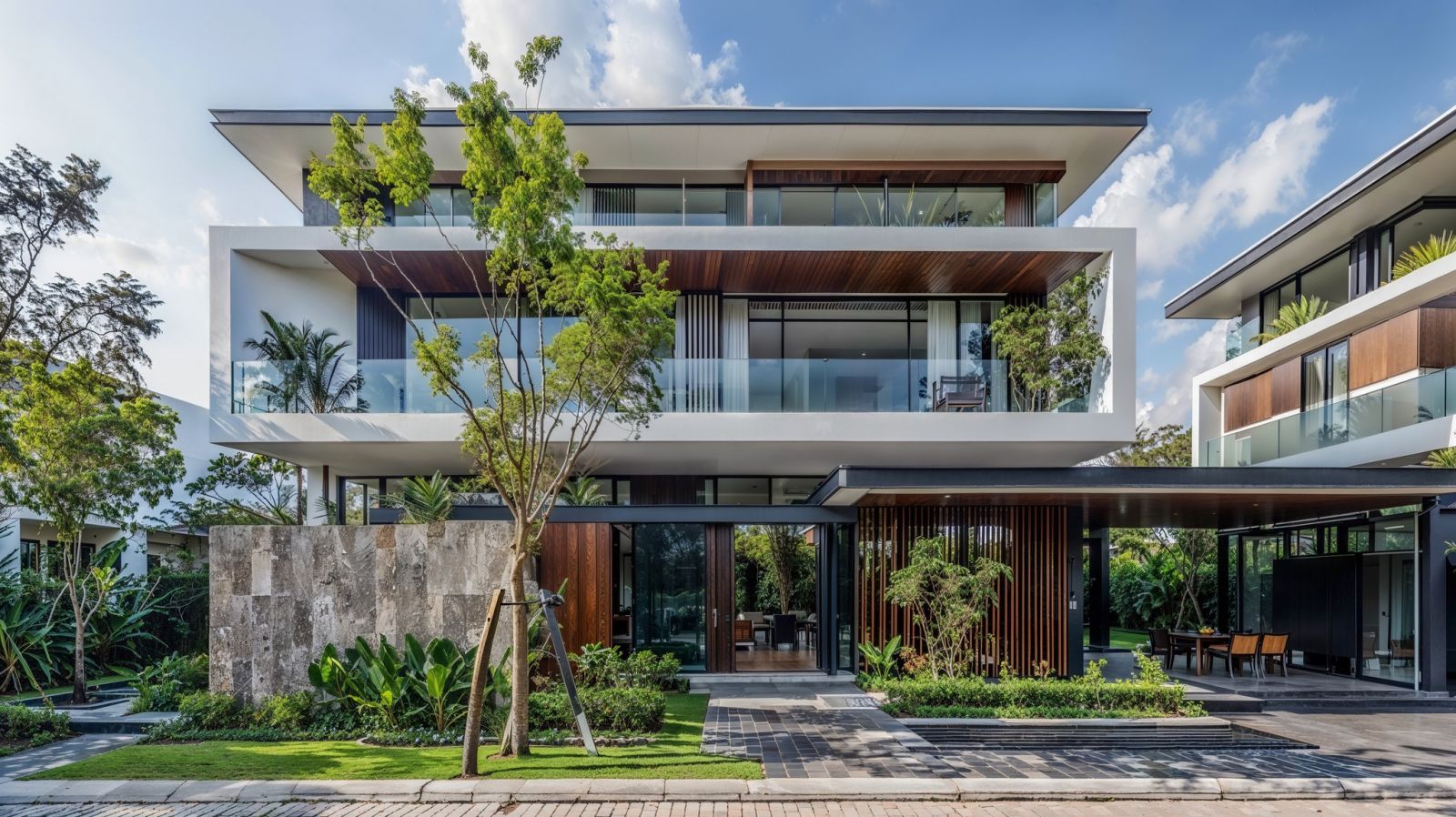 thiết kế sân vườn cho nhà hướng tây
